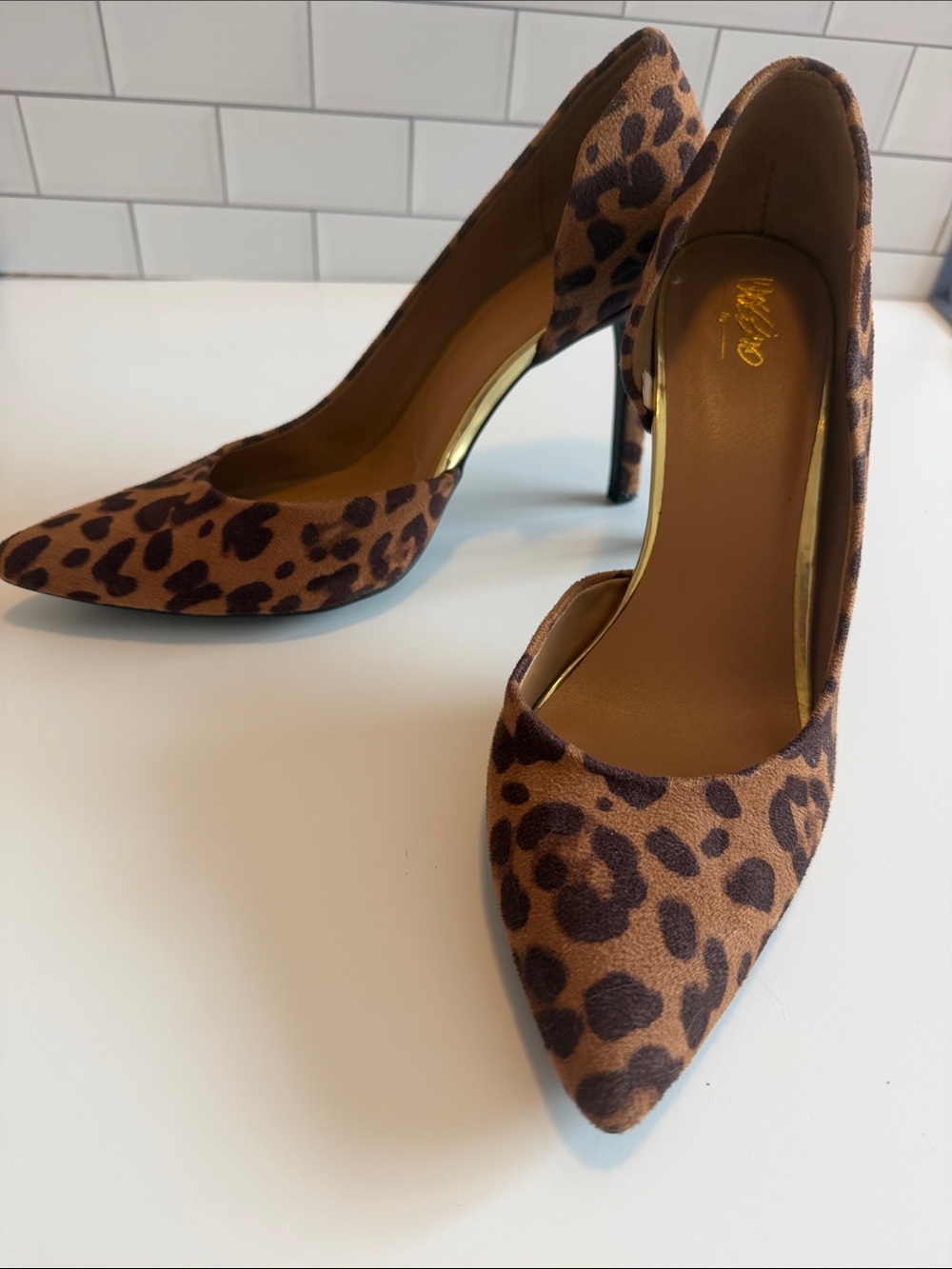 Mossimo Supply Co. Leopard Print Pointed Toe Pumps - Brown